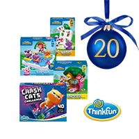 ThinkFun-Kinderspiele wie Badespaß und Baumhaus als spielerischer Adventskalender-Gewinn hinter Türchen 20.